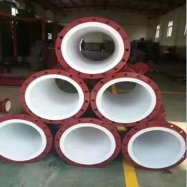 Steel lined PTFE large diameter pipe